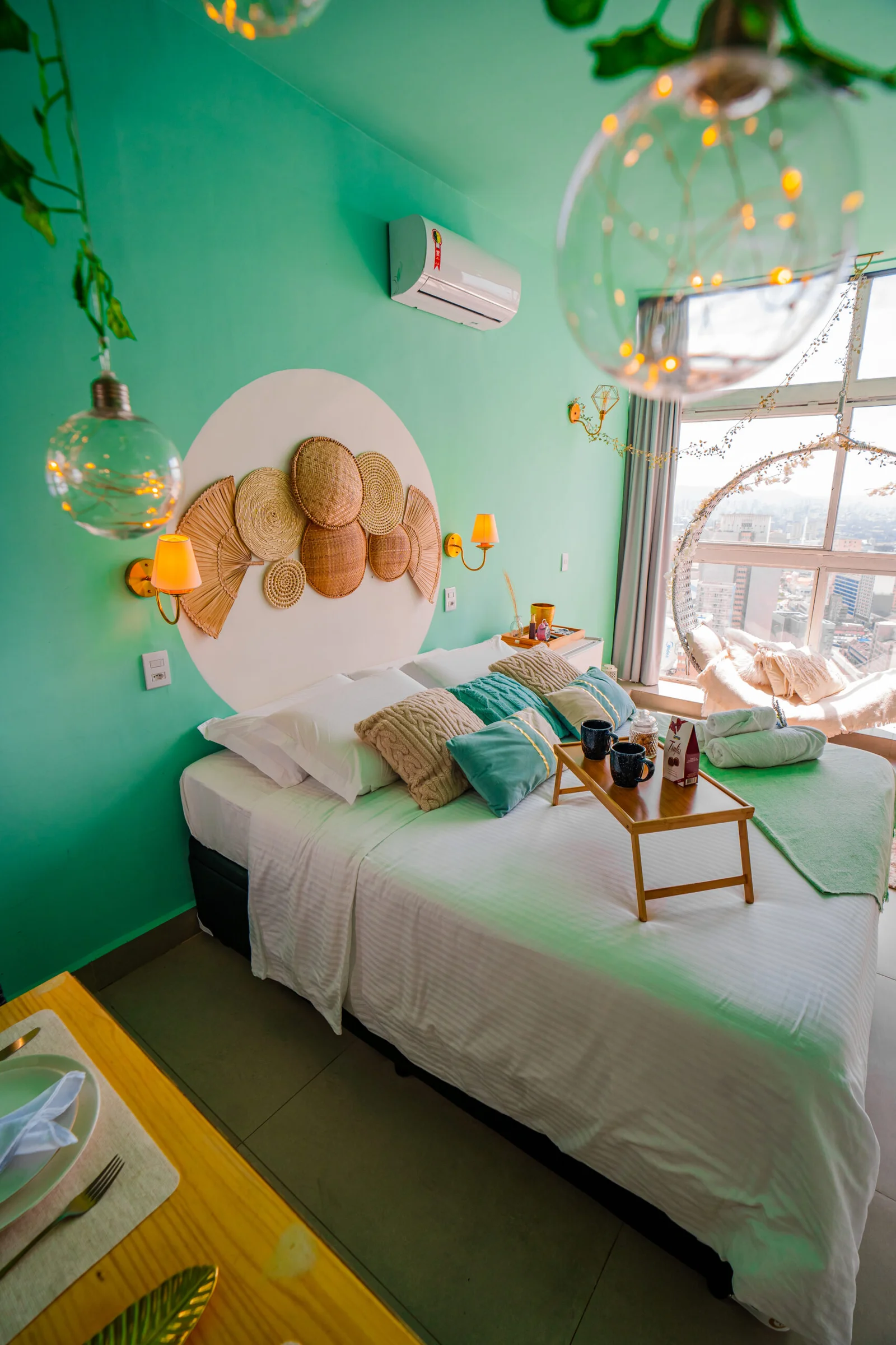 Golden Tiffany — decoração glamourosa em dourado e azul Tiffany